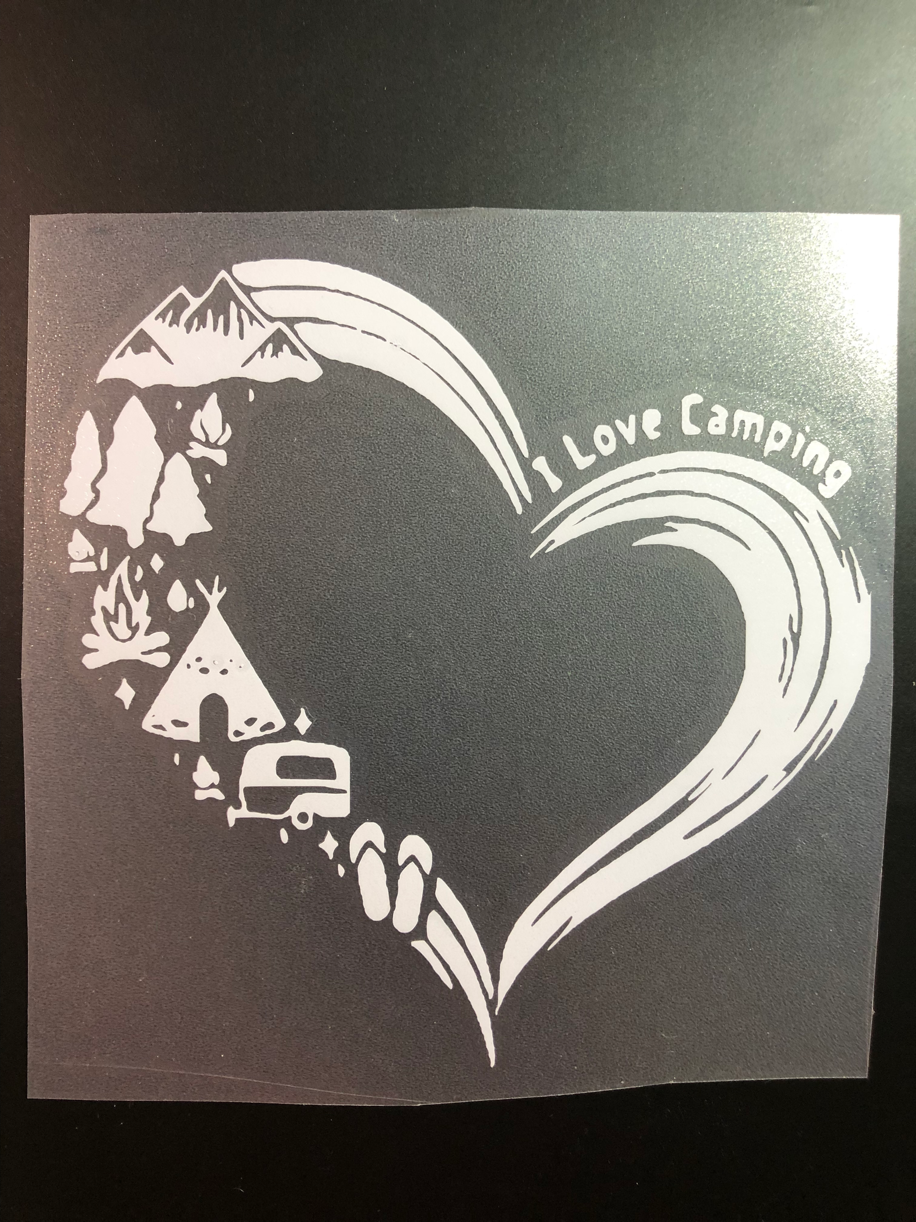 I Love Camping - Decal