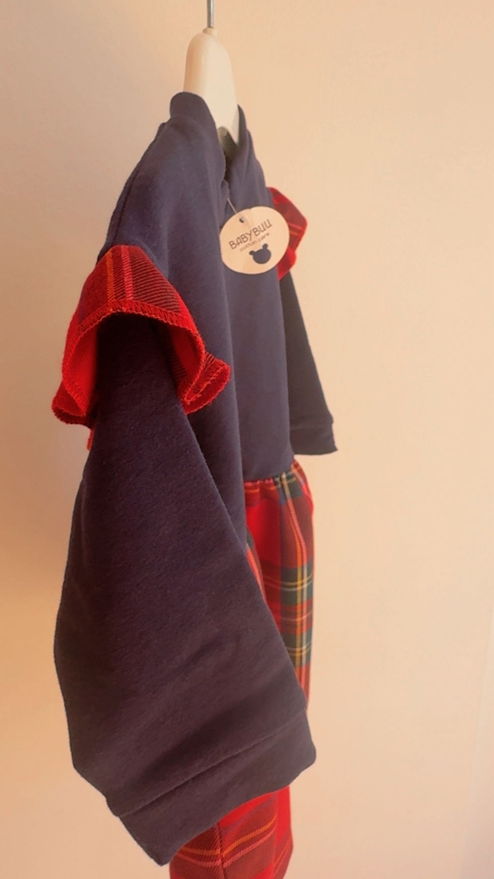 Miniatura: Abito baby blu/tartan (outlet inverno☃️)