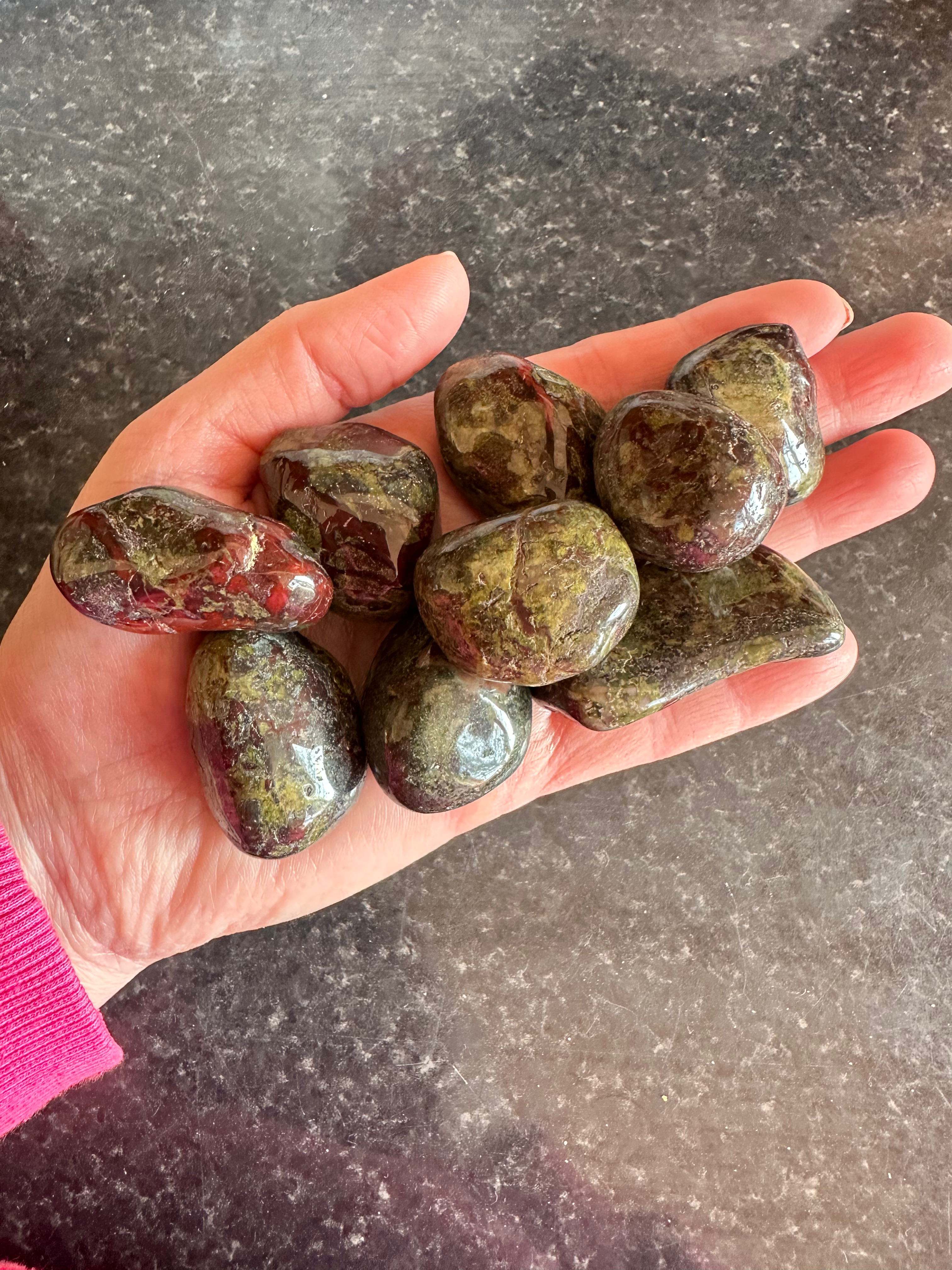 Dragon Blood Jasper Tumblestones 
