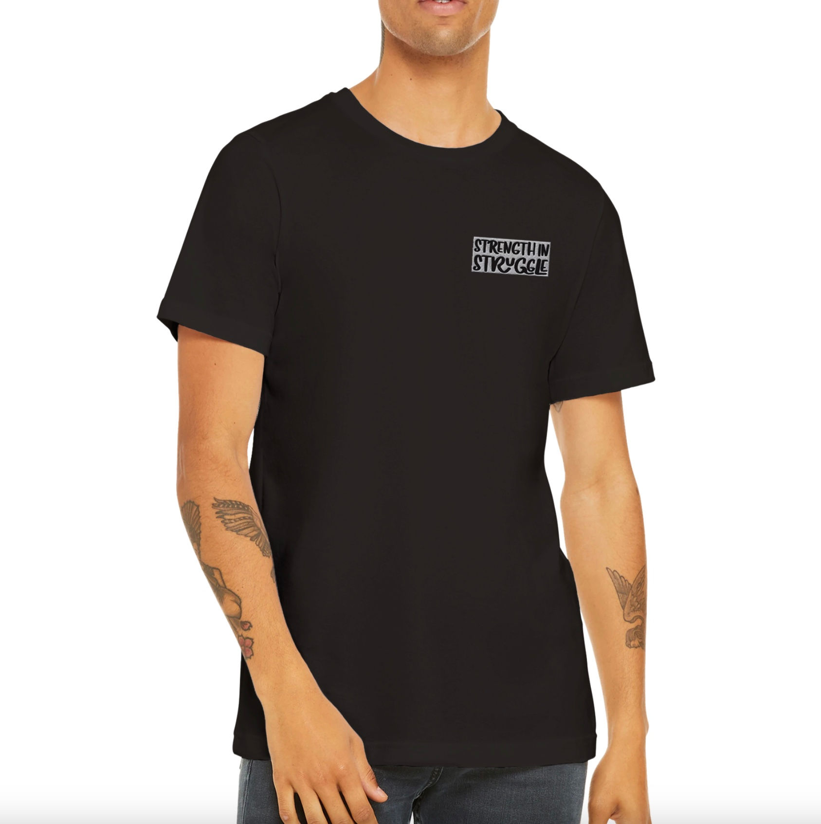 Premium Unisex Crewneck T-shirt - Black