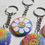 Thumbnail: Rainbow flower and sun smiley keychains