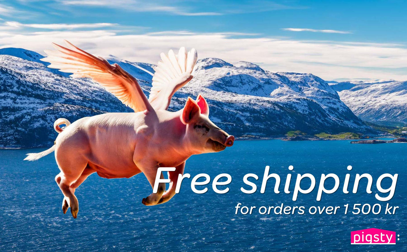 free shipping over 1500 kroner