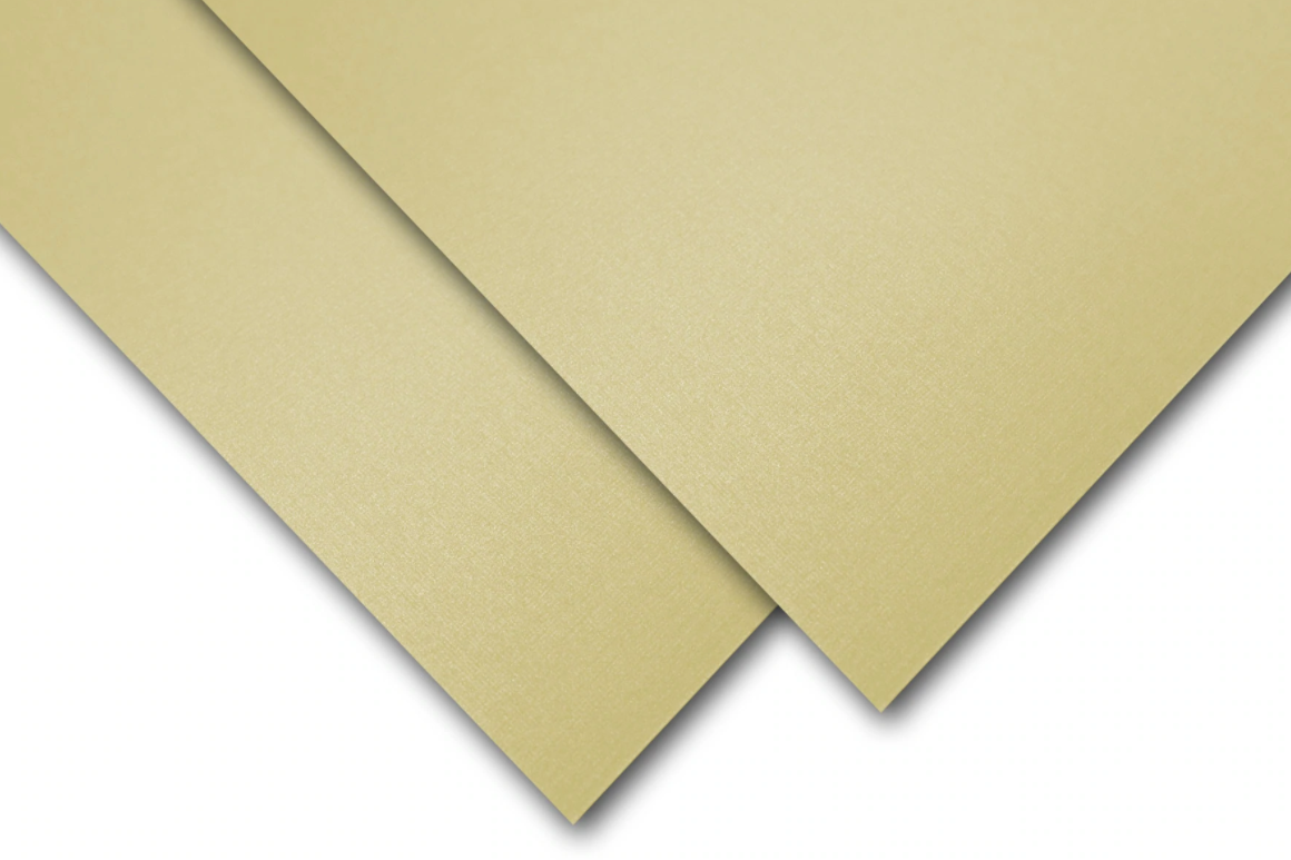 Neenah Cardstock-Gold Pearl Linen (12/24 pc)-8/12 x 11