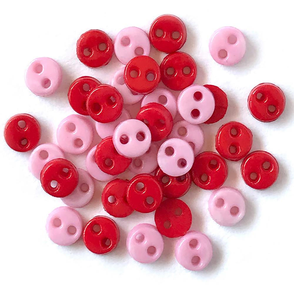 Micro Tiny Buttons - Sweetheart (3mm)