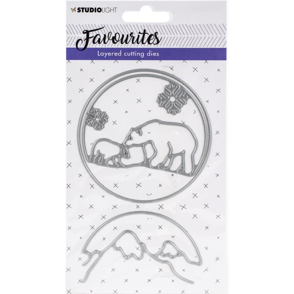 “Layered Polar Bear” die set
