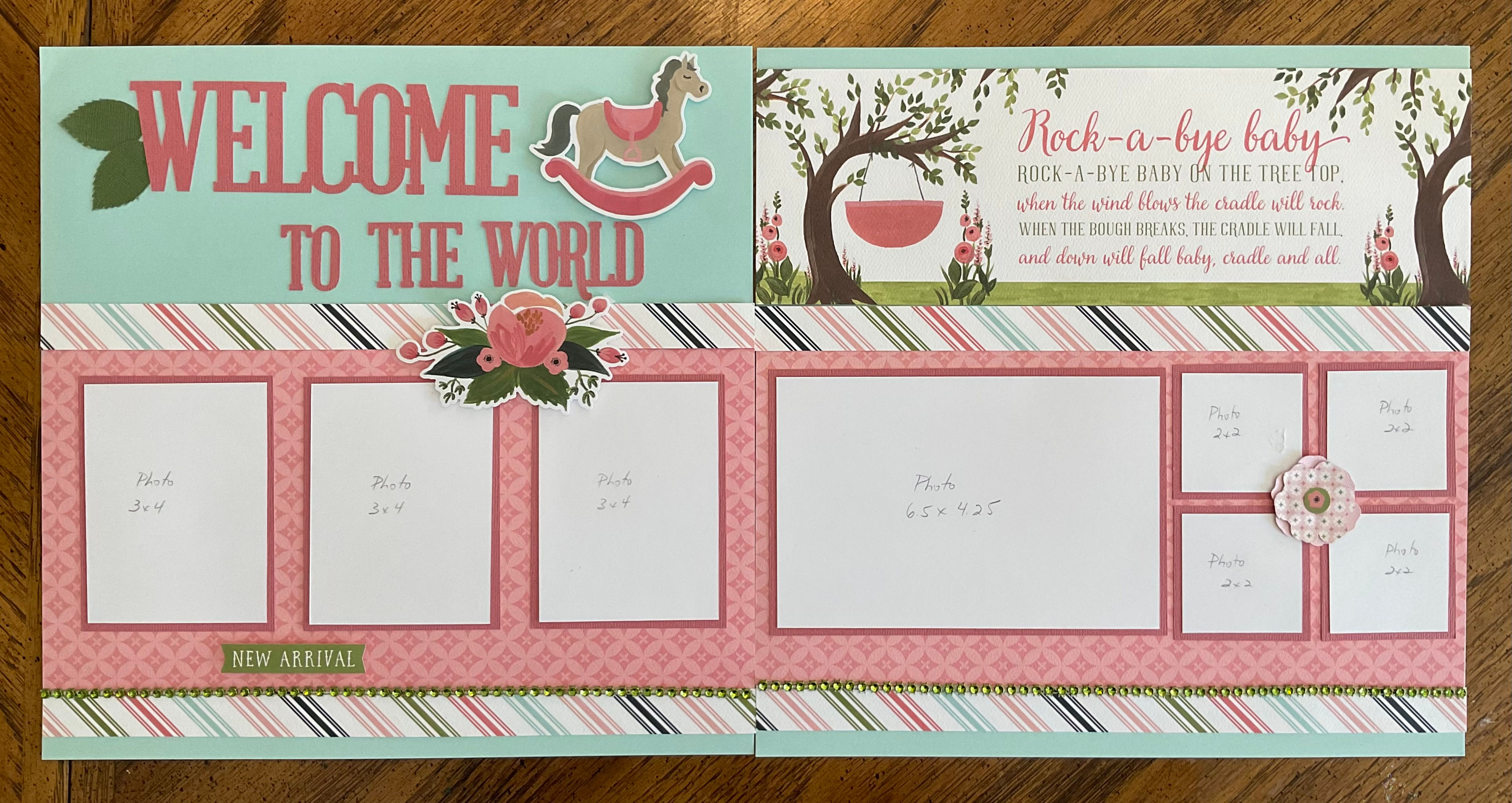 Rock-a-bye Girl - Layout Kit