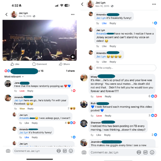 Facebook responses to the reposting of my video