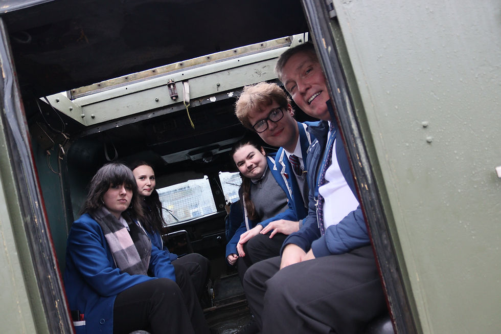 Holding History visited the college!