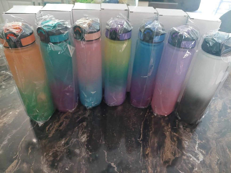 Miniature : Bouteille en plastique coloré 1000ml/ Plastic bottle