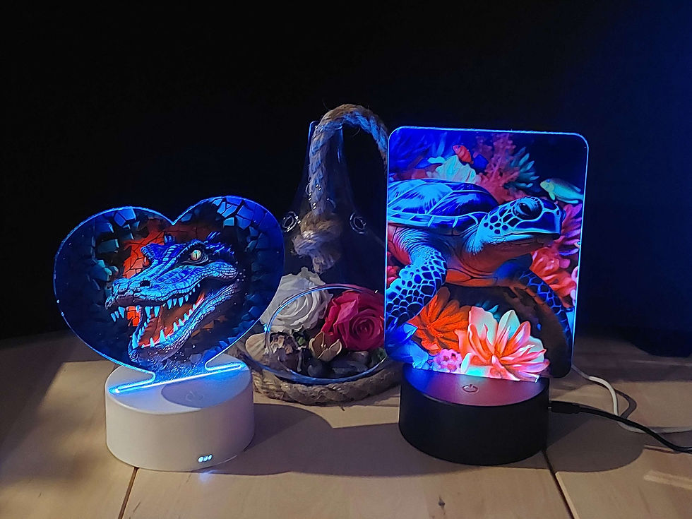Miniature : Veilleuse avec socle en plastique/Plastic night light