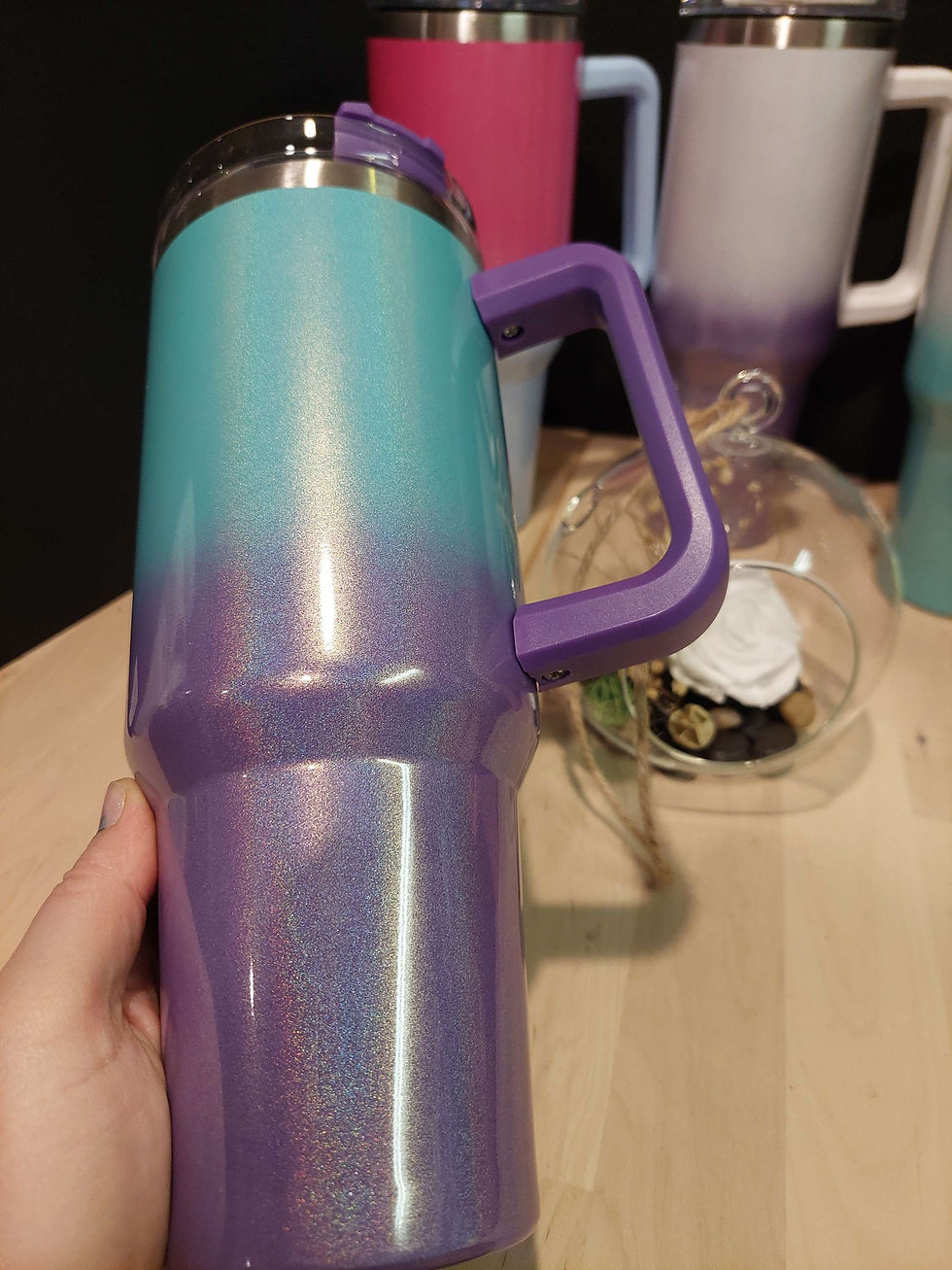 Miniature : Tasse de voyage 40 oz brillante/ Glitter 40oz travel mug