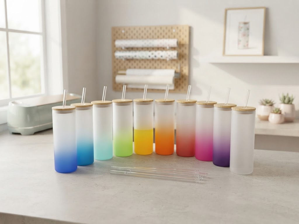 Verre givré coloré 25 oz