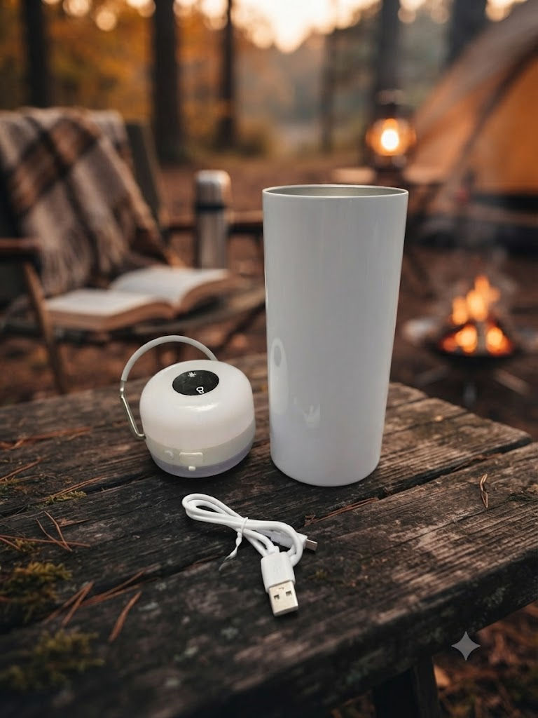 Miniature : Bouteille en Acier Inoxydable 20oz avec Lampe Tactile