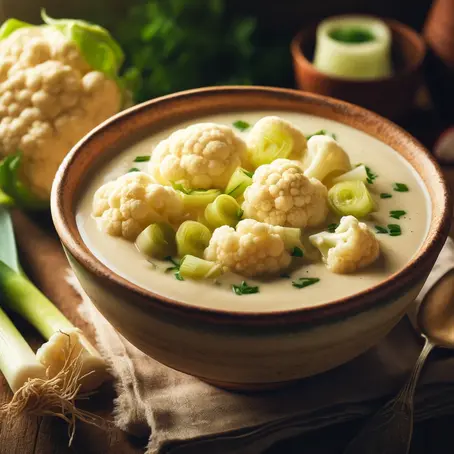 Cauliflower and Leek Soup