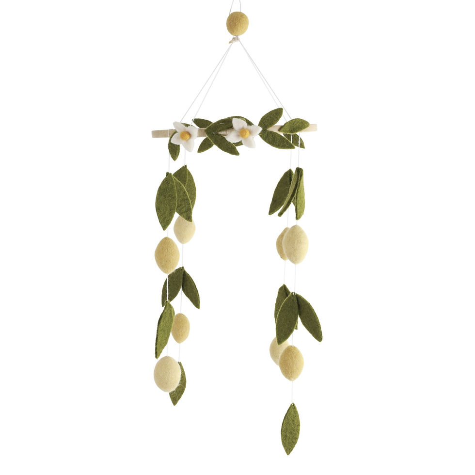 Gry & Sif Filz-Mobile Zitrone