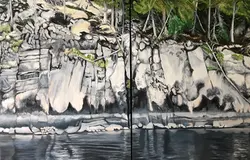 Cliff Series: Diptych I