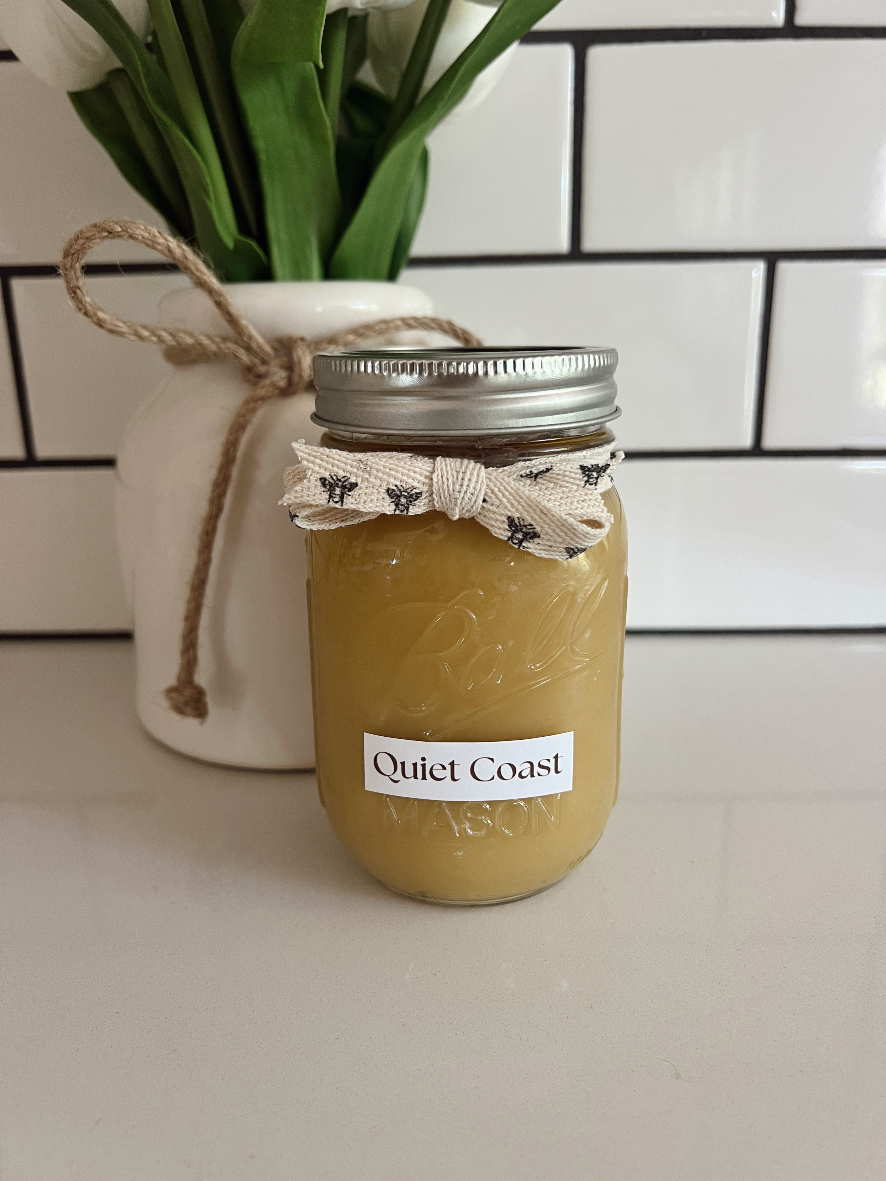 Beeswax Candle - Quiet Coast