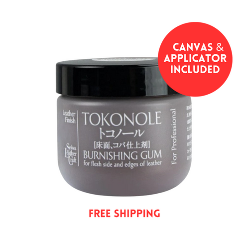 Seiwa Tokonole Burnishing Gum 120g Brown With Applicator Canvas