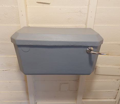 Vintage grey cistern