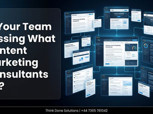 Is Your Team Missing What Content Marketing Consultants Do?
