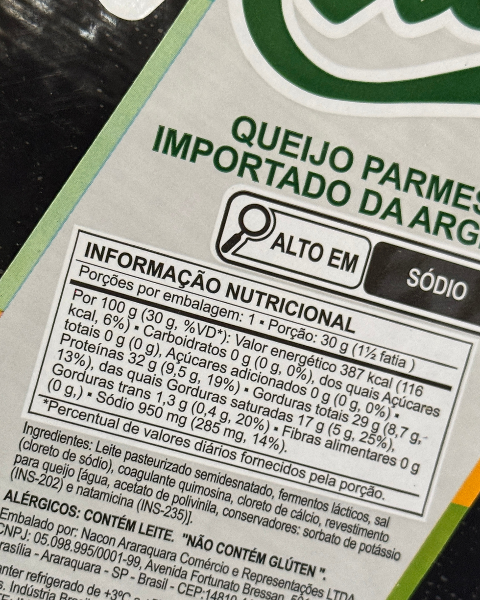 Miniatura: Parmesão Capa Preta Nacon