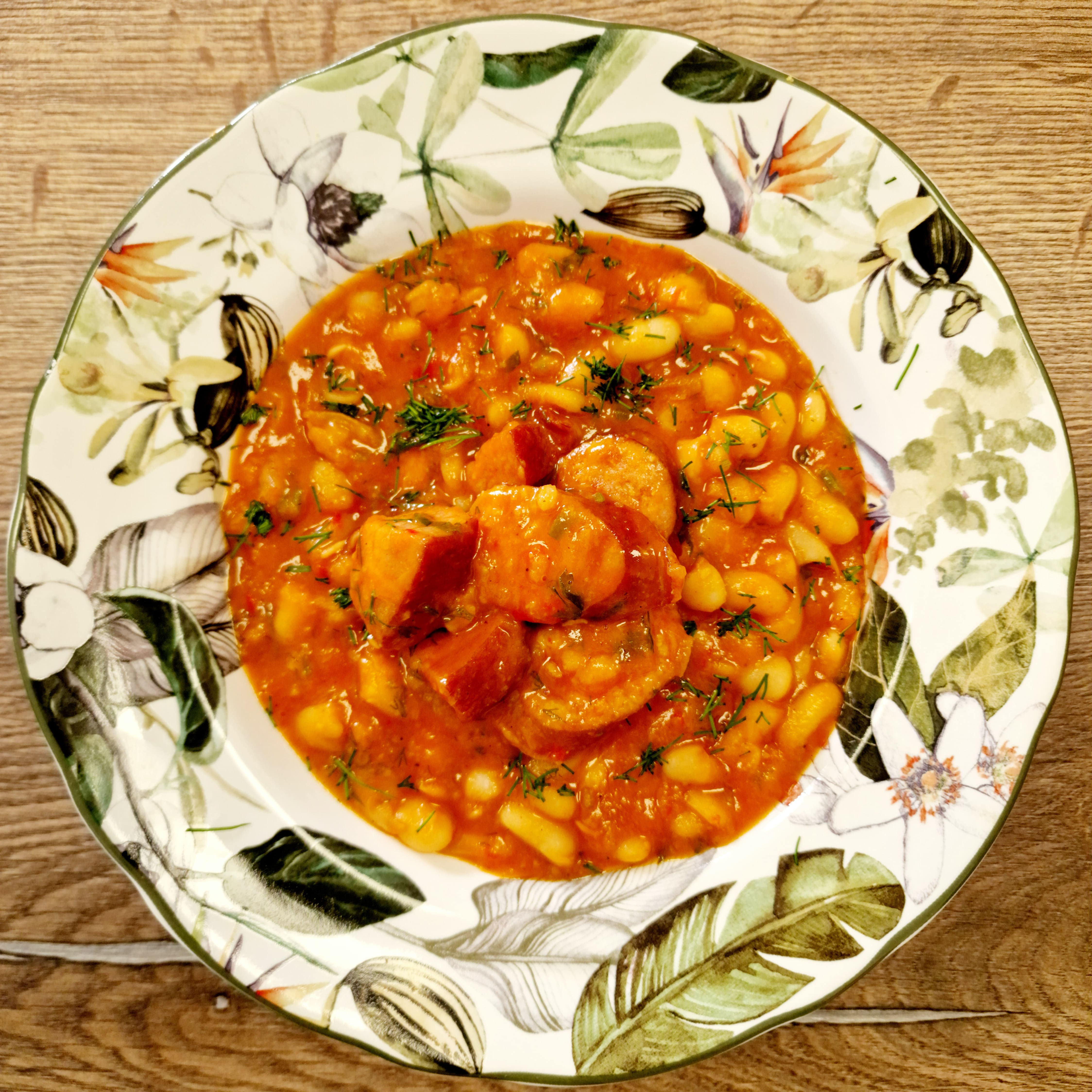 Iahnie de fasole cu afumătură (2 porții / borcan 720 ml)