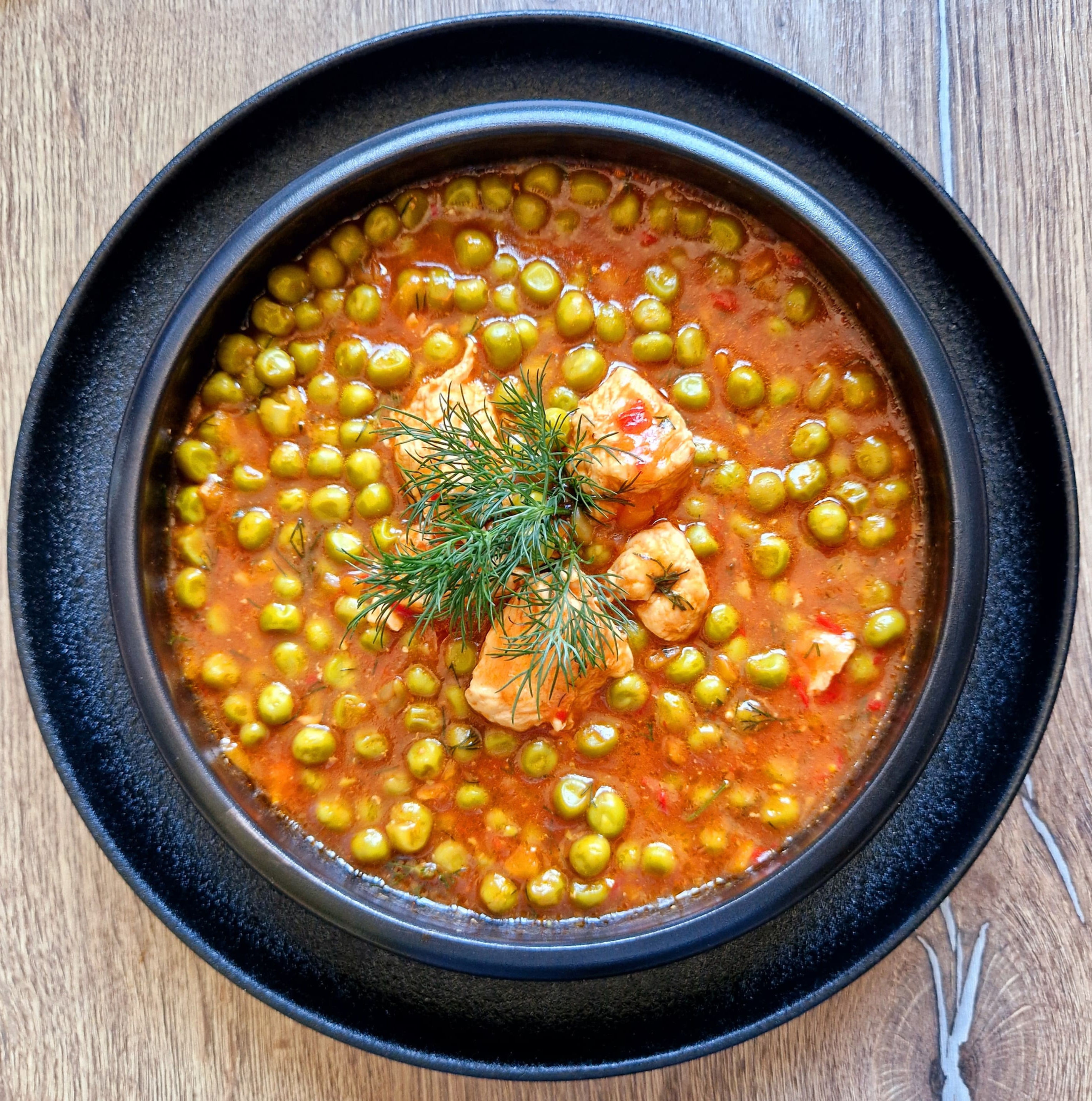 Mâncare de mazăre cu curcan (2 porții / borcan 720 ml)