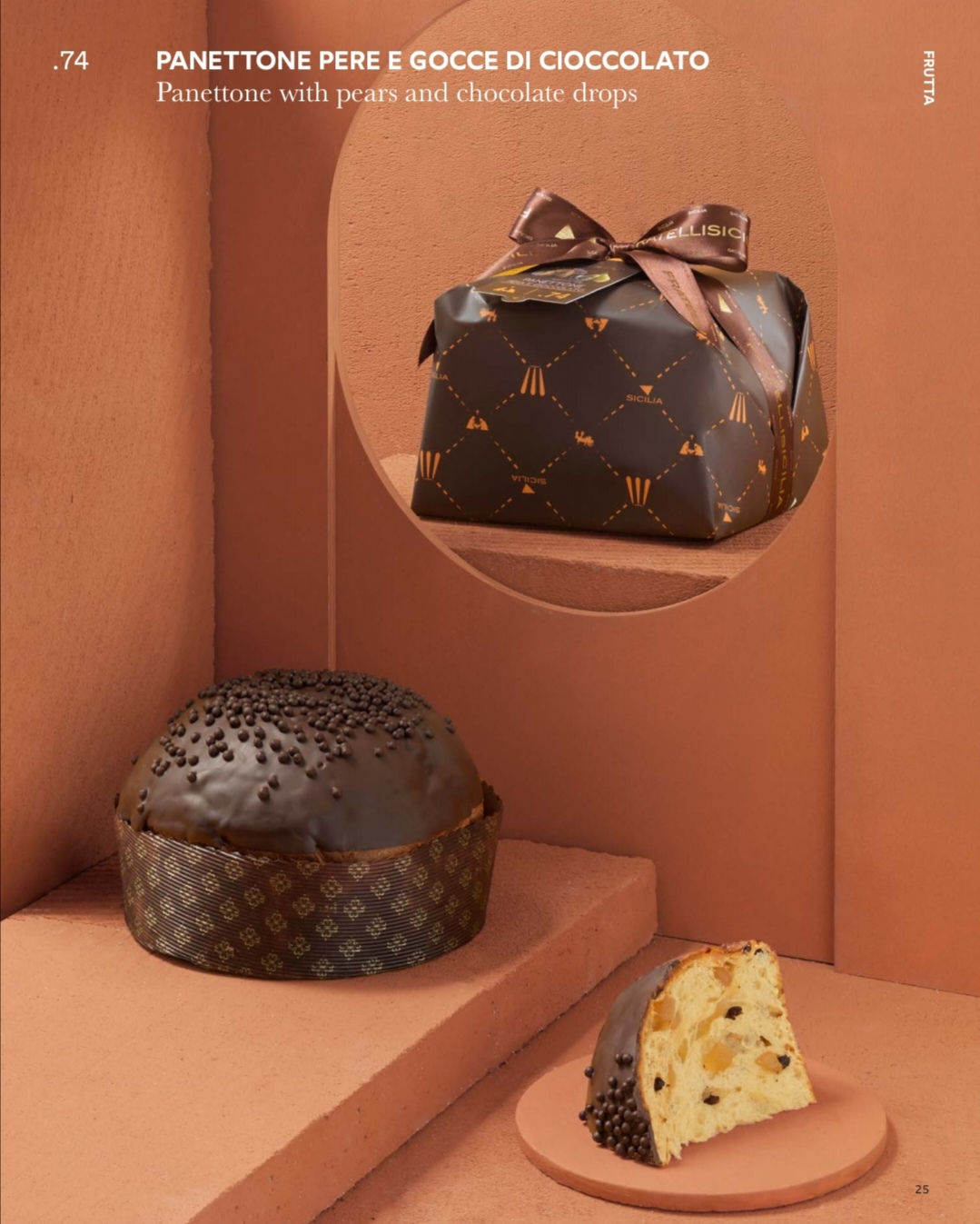 Panettone pere e gocce di cioccolato Kg 1