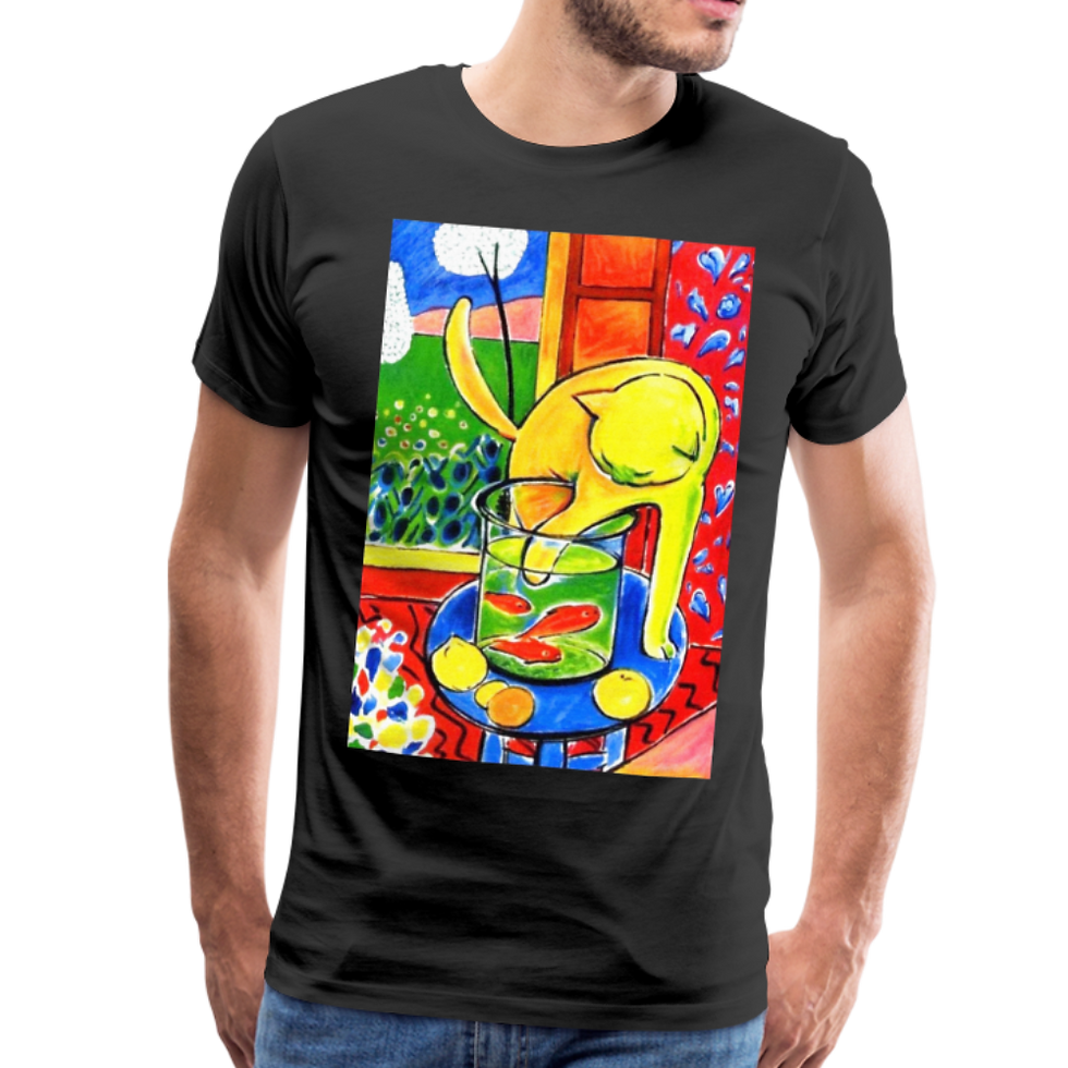 Thumbnail: Henri Matisse the Cat With Red Fishes 1914 Artwork T-Shirt