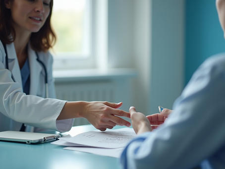 Doctor with a patient