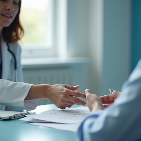 Doctor with a patient