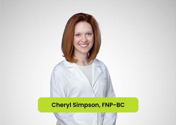 Cheryl Simpson, Family Nurse Practitioner at Allure Wellness Center East Office, specializing in chronic disease management and preventive health.
