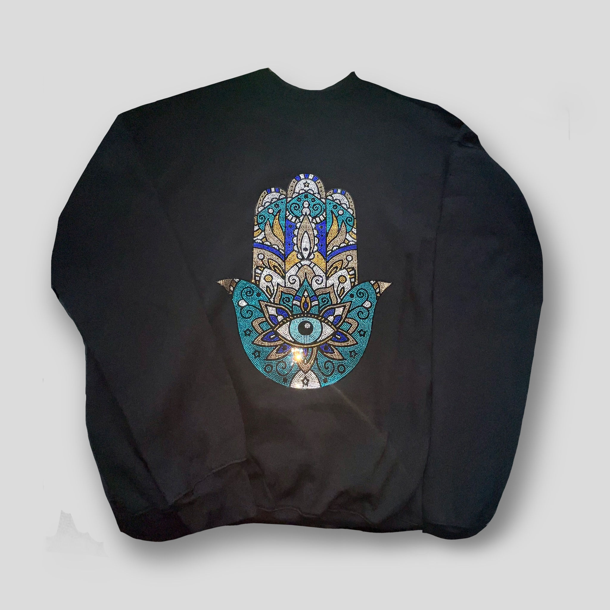 Oversized Hamsa Crew Neck