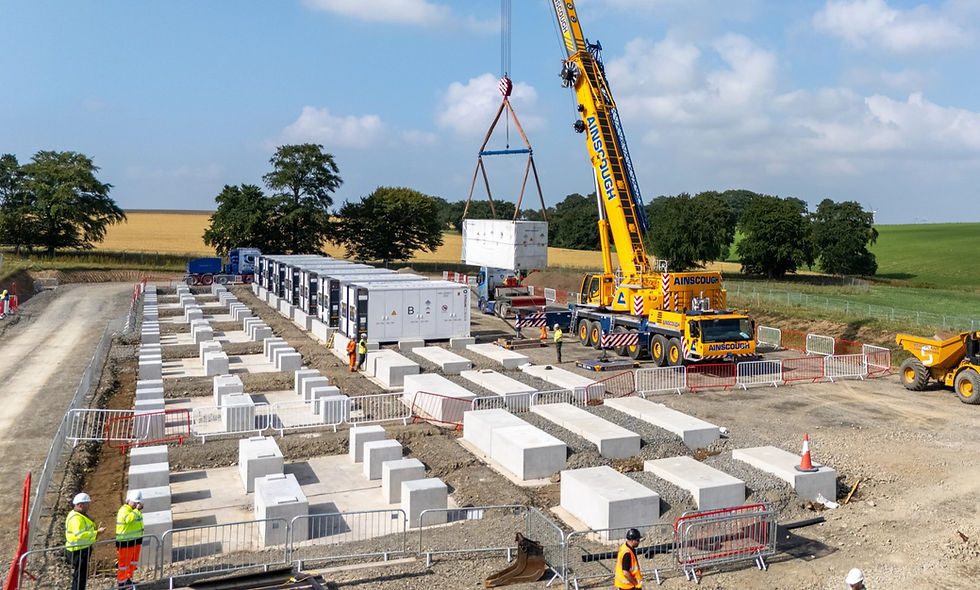 Crane on site