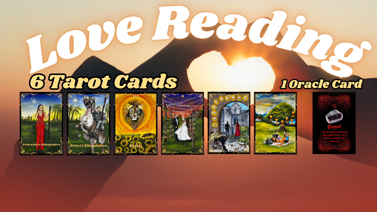 LOVE READING 6 TAROT CARDS 1 ORACLE CARD