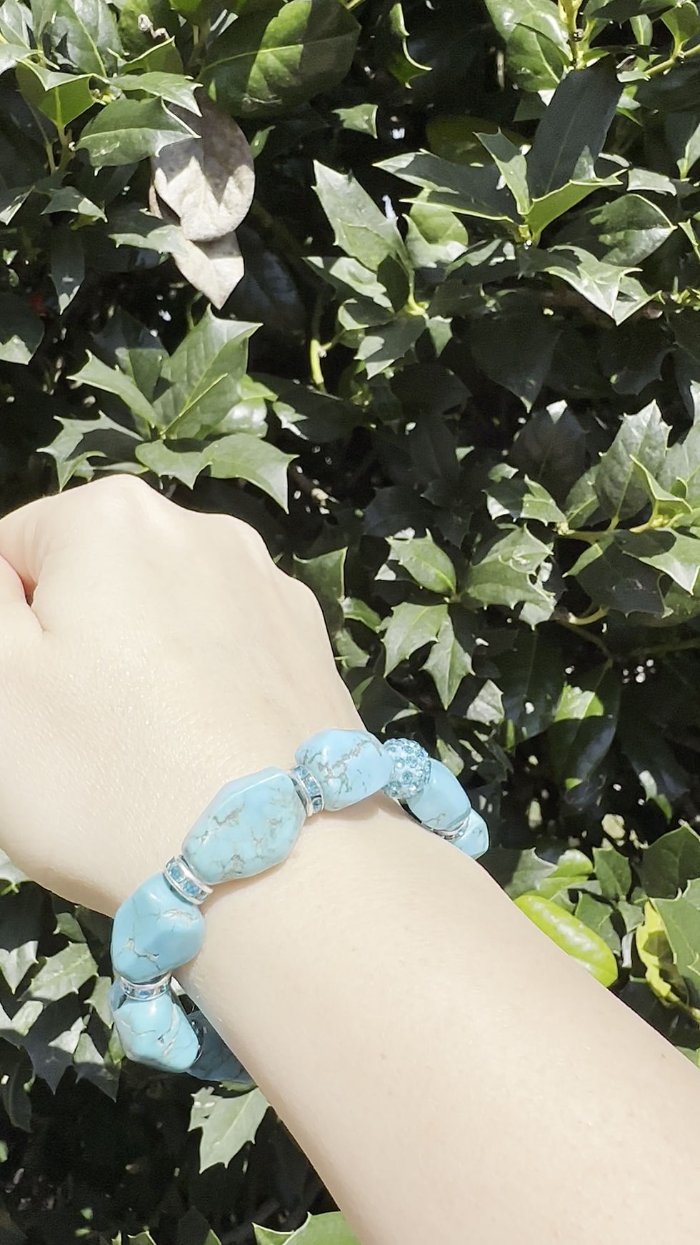 Thumbnail: Natural Turquoise Bracelet with Charm