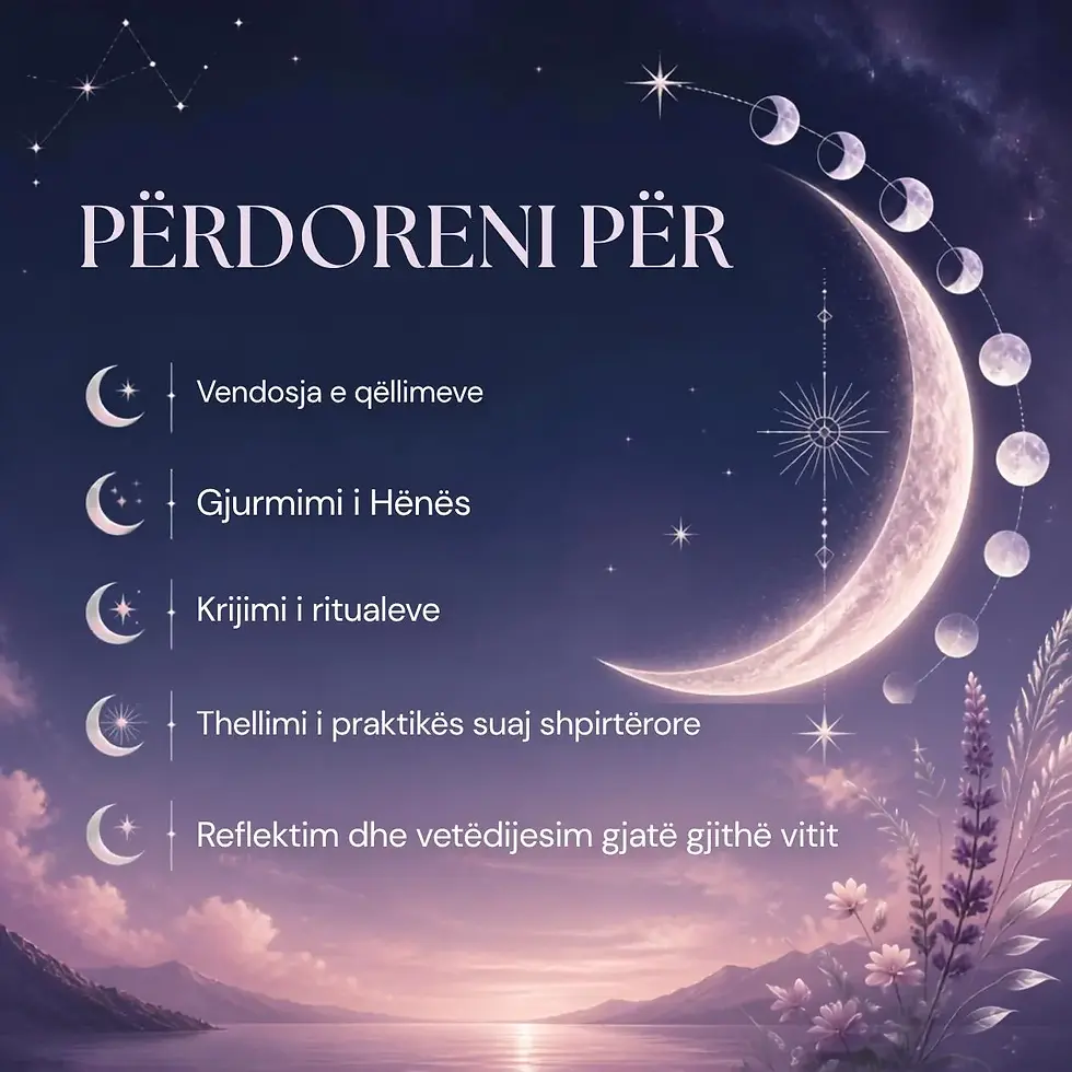 Thumbnail: Kalendari Hënor 2027 | Fazat e Hënës, Eklipset dhe Ritualet | PDF shqip, 76 faq