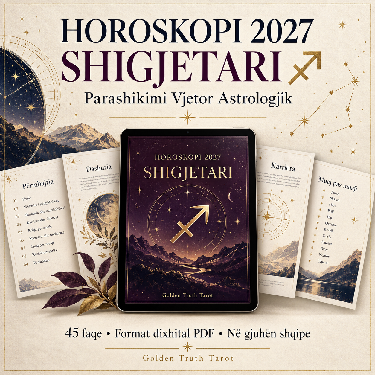Horoskopi Vjetor 2027 – Shigjetari format digital PDF