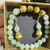 Thumbnail: Natural Green Aventurine and Tigers's Eye Bracelet and Earrings Set