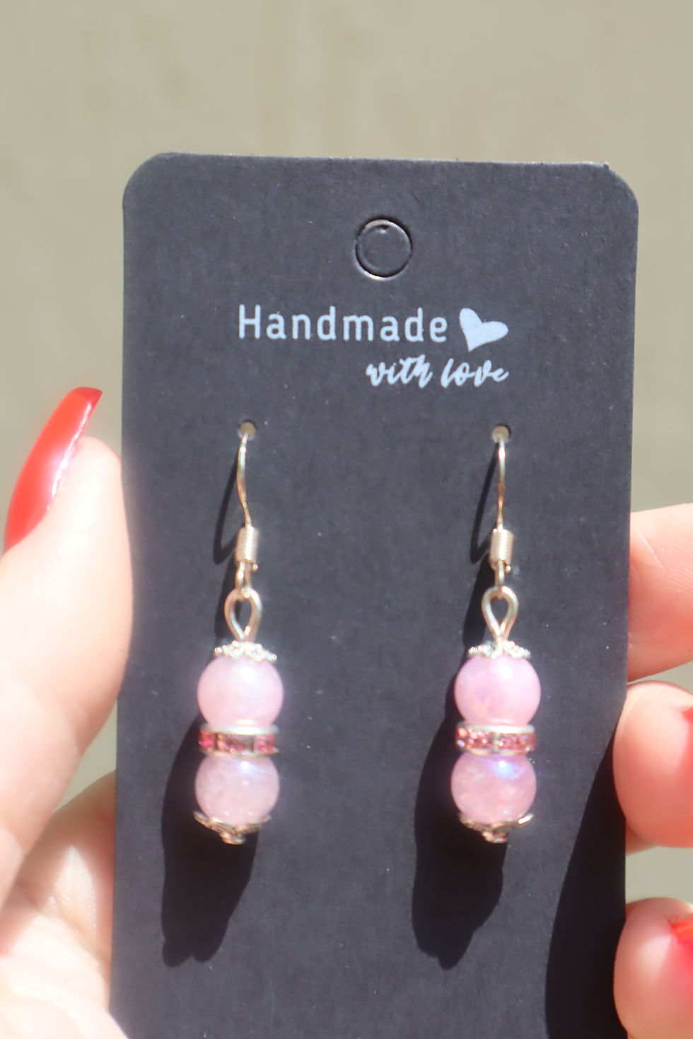 Thumbnail: Heart Whisper Kunzite Earrings – Soothing Love & Feminine Radiance