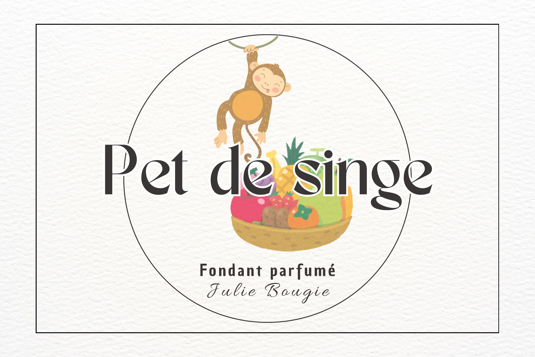 Fondant pet de singe