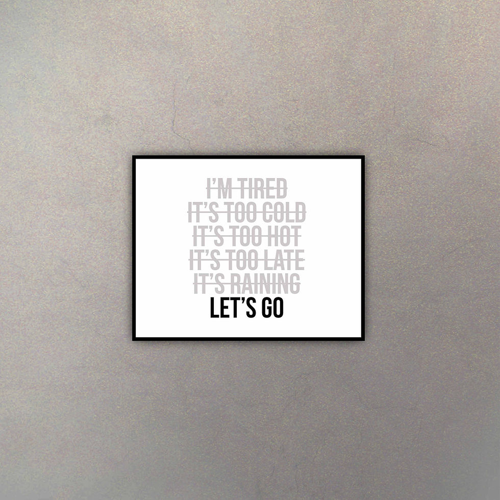 Frase Motivacional Moderna "Let’s Go"