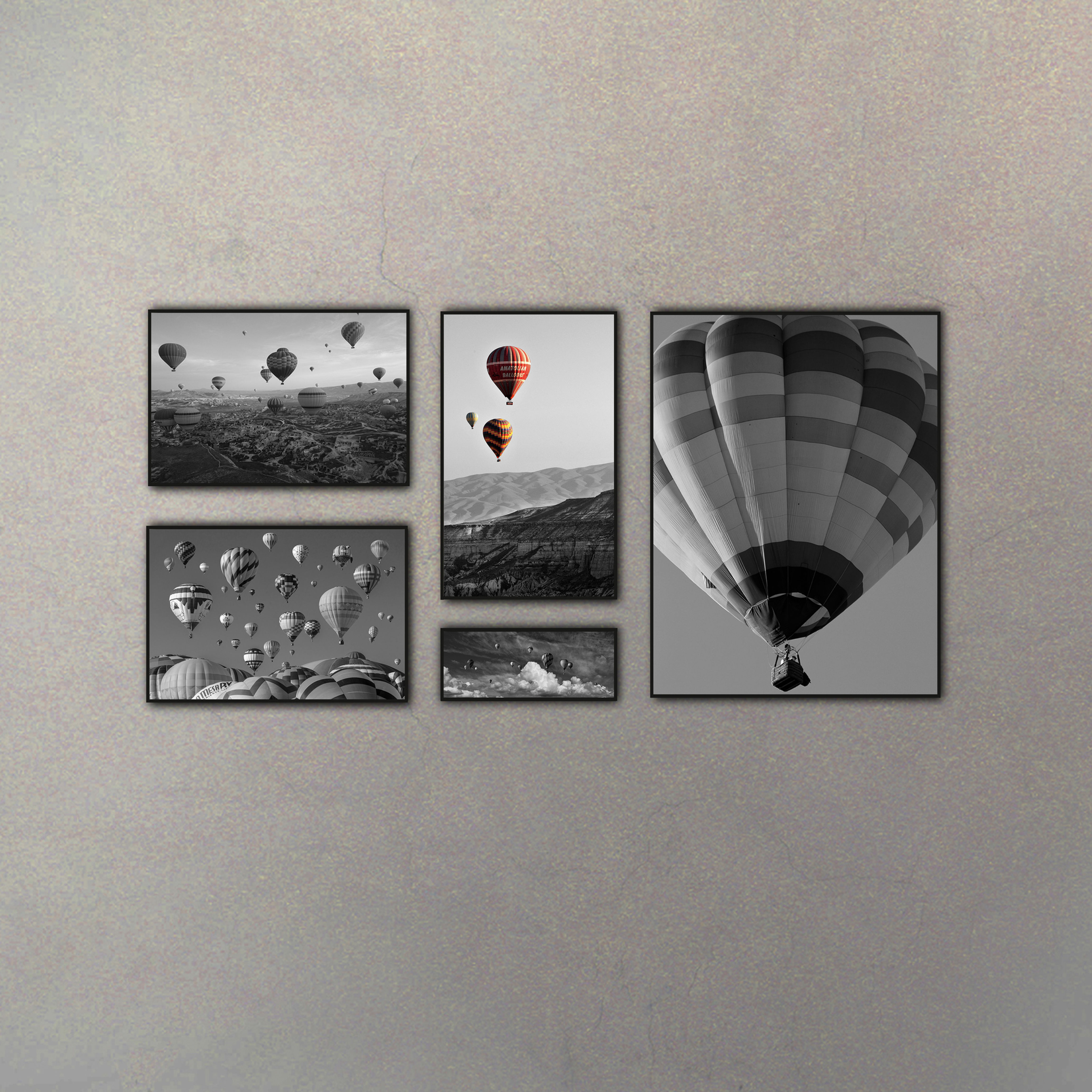 Combo Globos Aerostáticos (5 Cuadros)