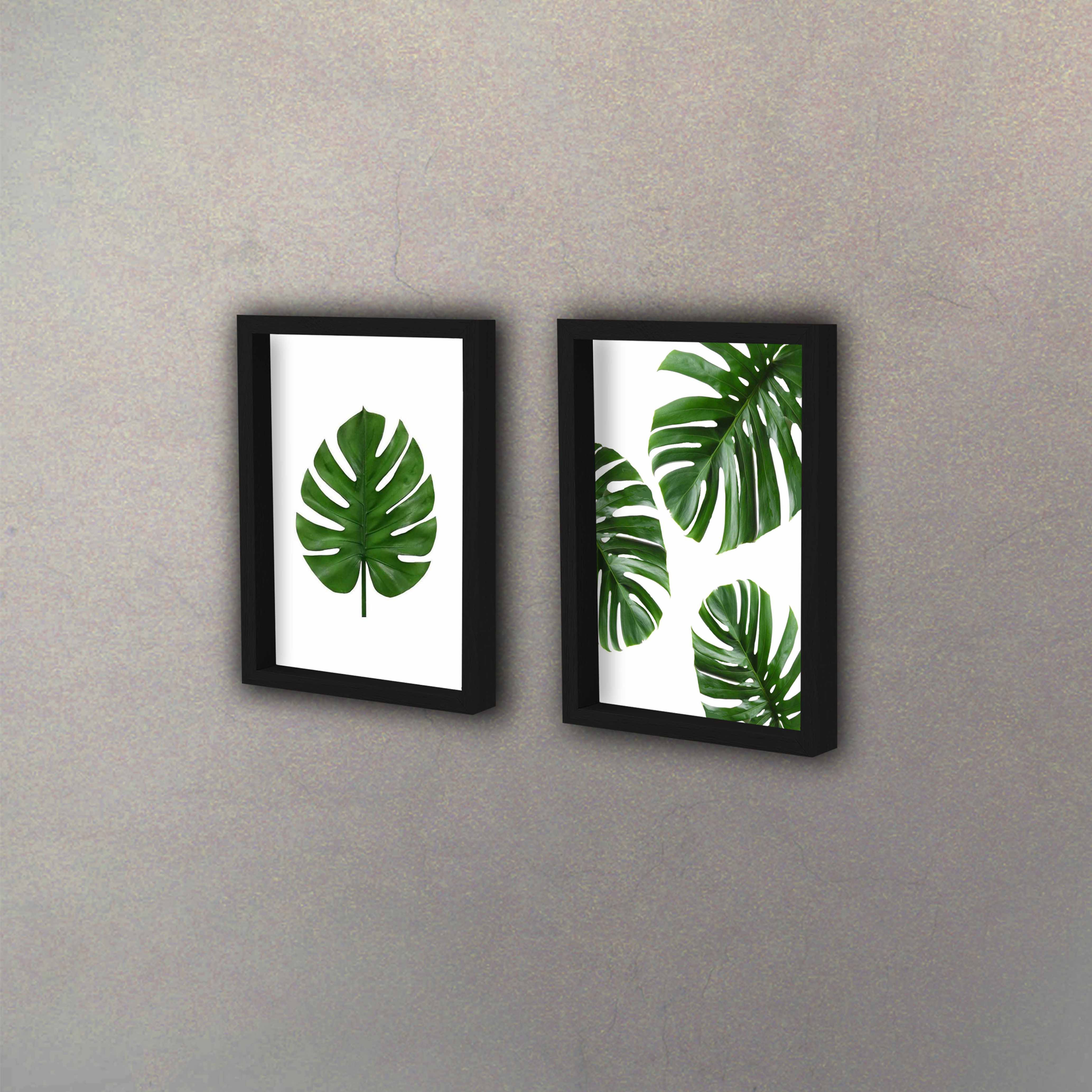 Set Hojas Marco Profundidad (2 Cuadros)