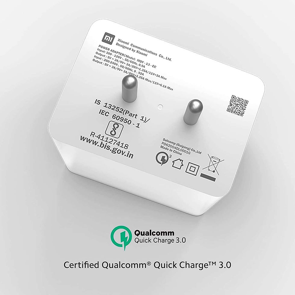 Thumbnail: Xiaomi Mi 67W SonicCharge 3.0 Charger (Only Adapter)