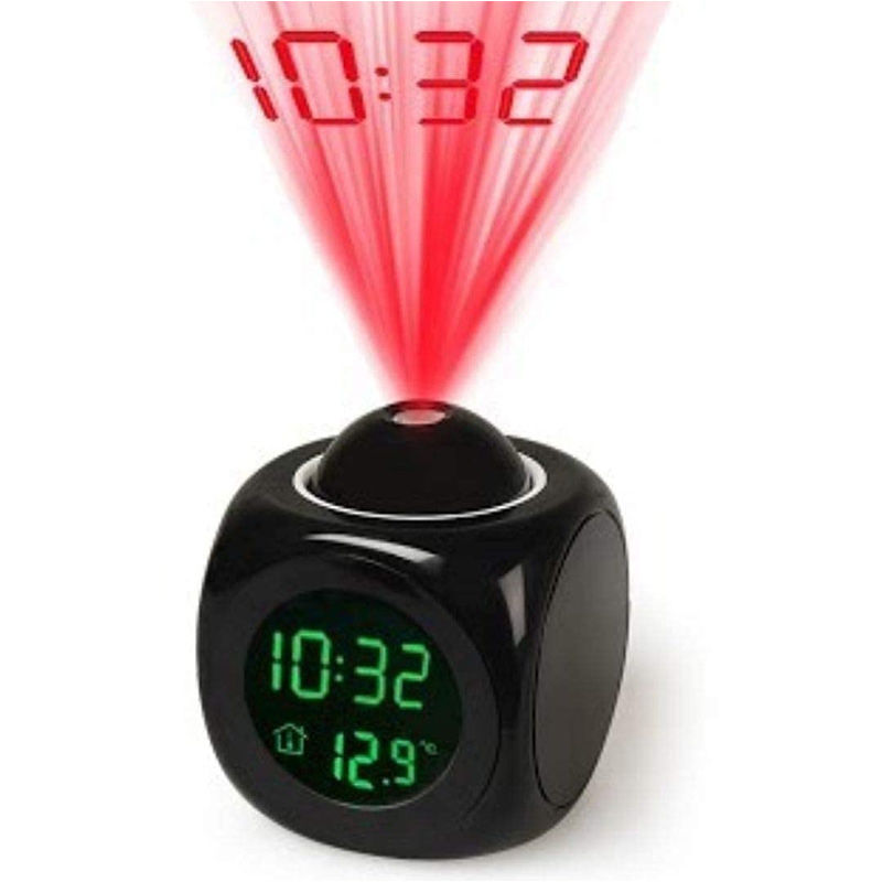 Projection Alarm Clock with LCD Screen - Perfect for Bedrooms and Study Tables
