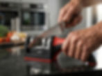 3-Step Kitchen Knife Sharpener | Professional Manual Knife Sharpening Tool for Stainless Steel & Ceramic Knives