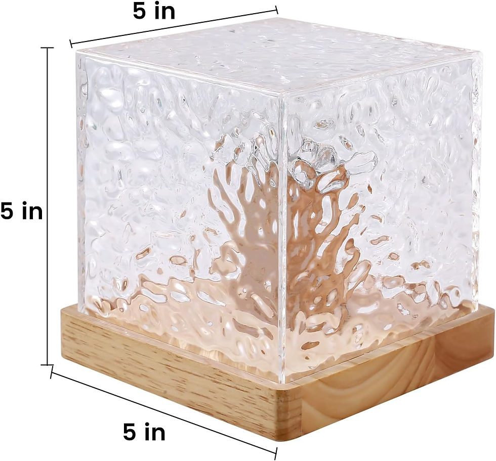 Thumbnail: Dynamic Rotating Water Ripple Night Lamp With Remote