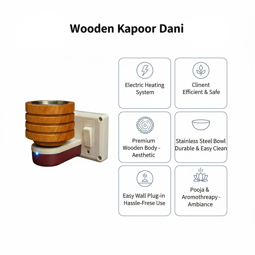 Thumbnail: Electric Kapoor Dani Electrical for Home Fragrance Shock Proof Incense Holder