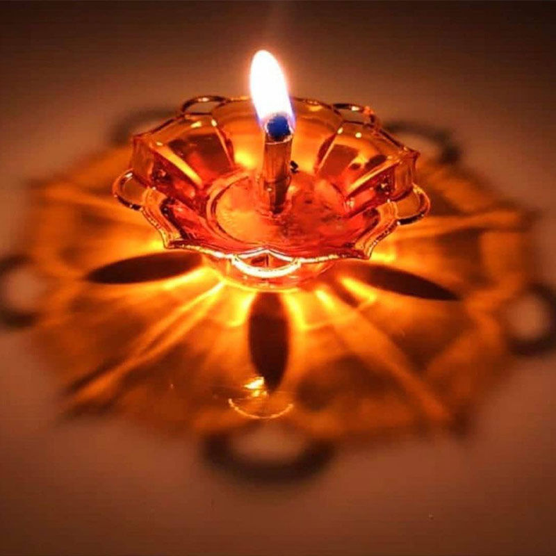 3D Reflection Diya's Set Of 12 Pieces